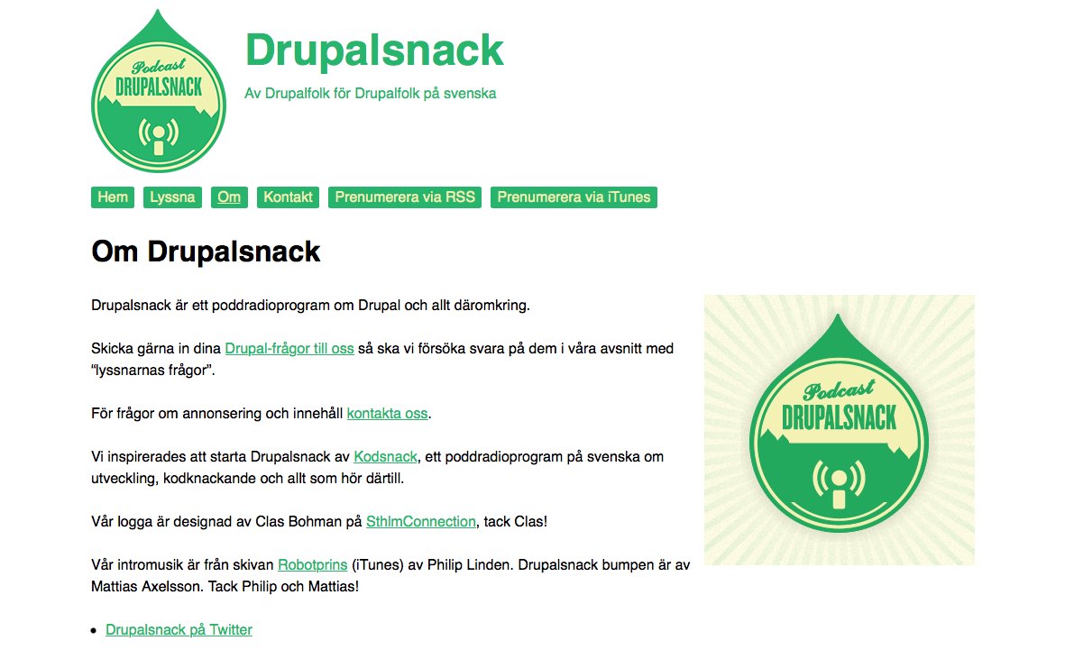 Drupalsnack screenshot