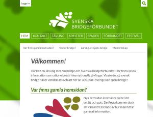 Svenska Bridgeförbundet screenshot